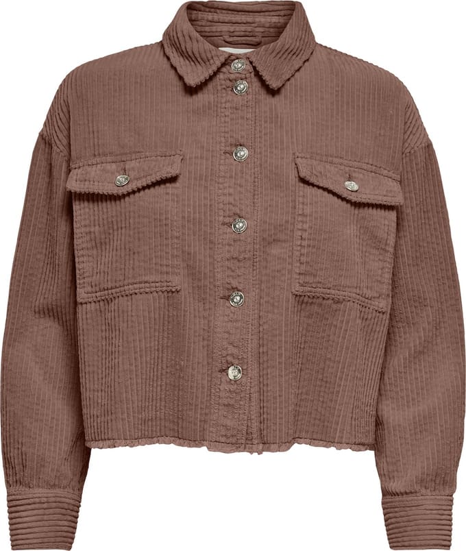 Loose fit overhemdjack van pure katoen model 'MARINA'