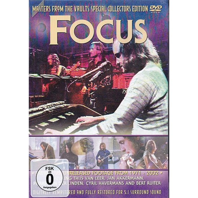DVD FOCUS - Masters From The Vaults INT1027 Classic Rock Le 2002 Niet-Japanse Rock Gebruikt