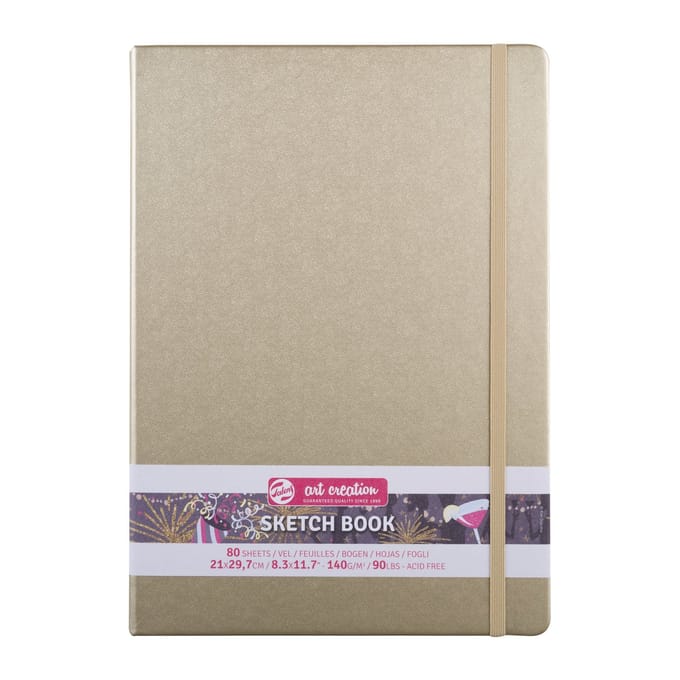 Schetsboek talens art creation 210x300mm witgoud | 5 stuks