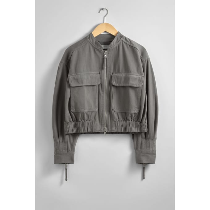 & Other Stories Esha Bomber Grey Taglia: S | Bomber Outlet | Donna | Grigio