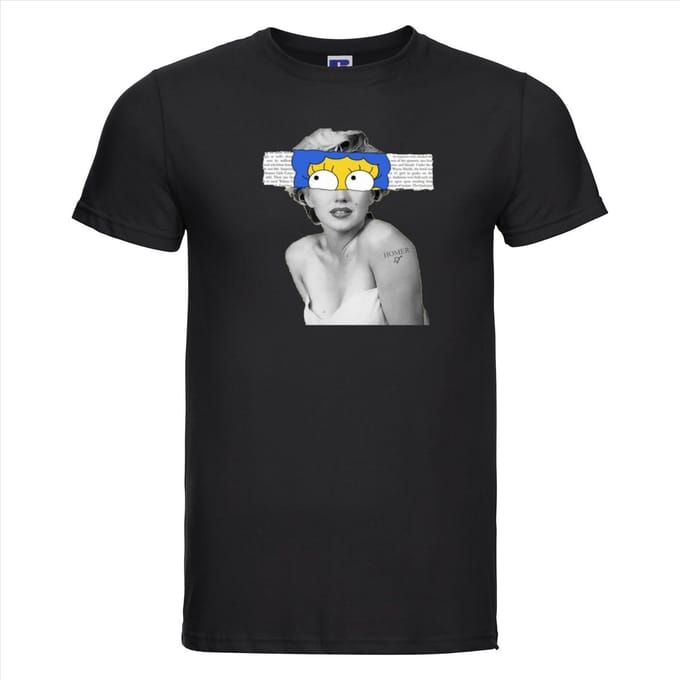 T-shirt Marilyn | Zwart | Maat L