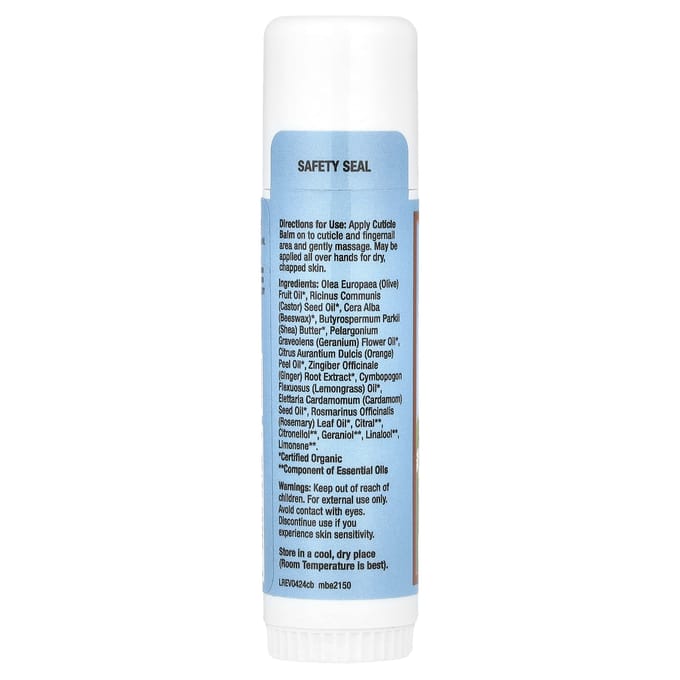Cuticula Verzorgingsbalsem Stick, Geranium, Sinaasappel en Citroengras, 17G(0.6Oz) white