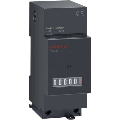 Müller BG 70.29 12-48V DC Bedrijfsurenteller Roltelwerk