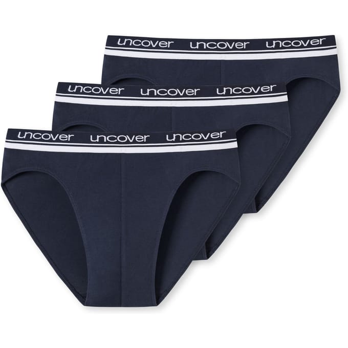 Uncover By Schiesser Heren 3-Pack Slip Donkerblauw S (4)