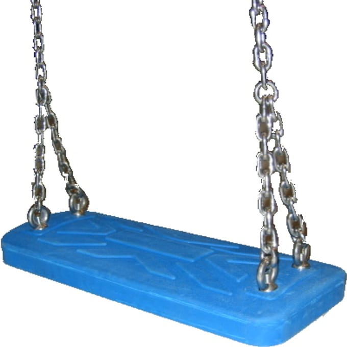 Intergard Rubberen schommel 45x16x4cm professioneel blauw voor openbare speeltoestellen