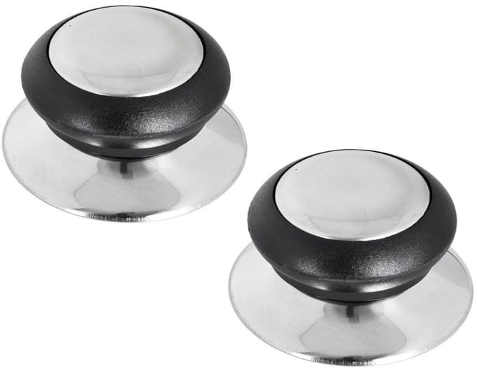 Orion - Stalen Dekselknop Set - 2 Stuks - Universeel - Ergonomisch