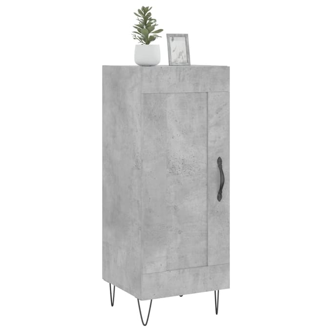 vidaXL - Dressoir - 34,5x34x90 - cm - bewerkt - hout - betongrijs