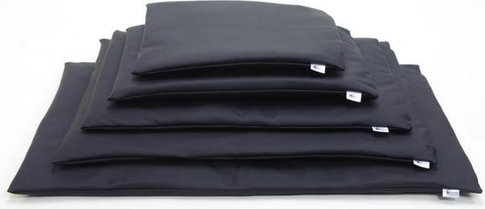 Comfort benchkussen nylon zwart 125x75