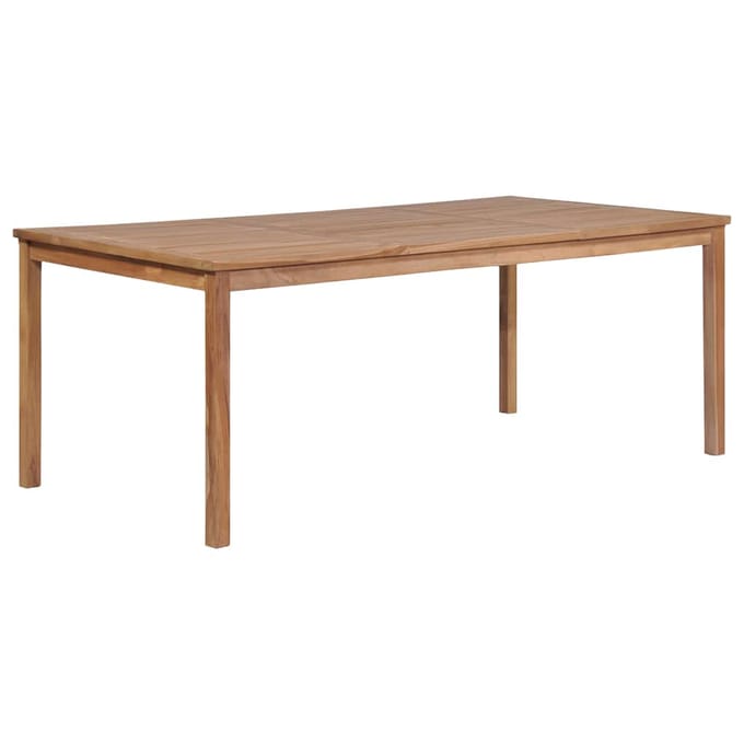 vidaXL - Tuintafel - 200x100x77 - cm - massief - teakhout