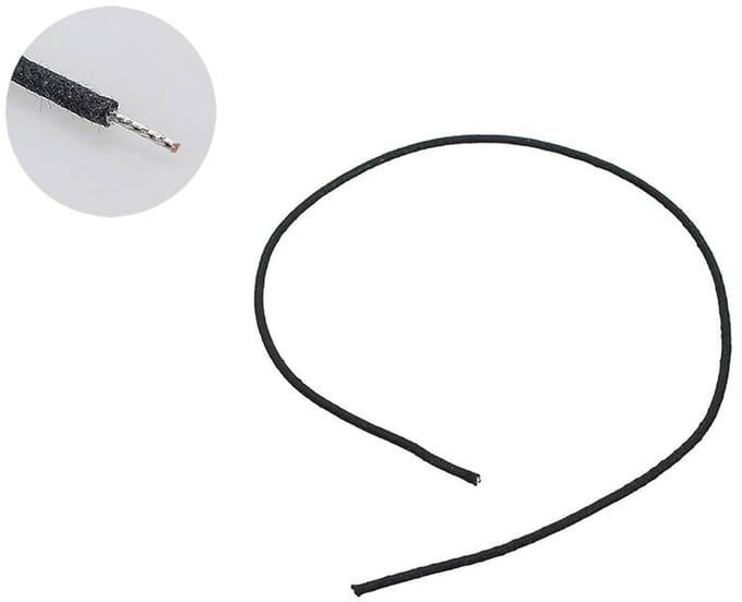 Boston PBW1/BK Push Back Wire – Zwart, 30 cm, USA Made (Gavitt)