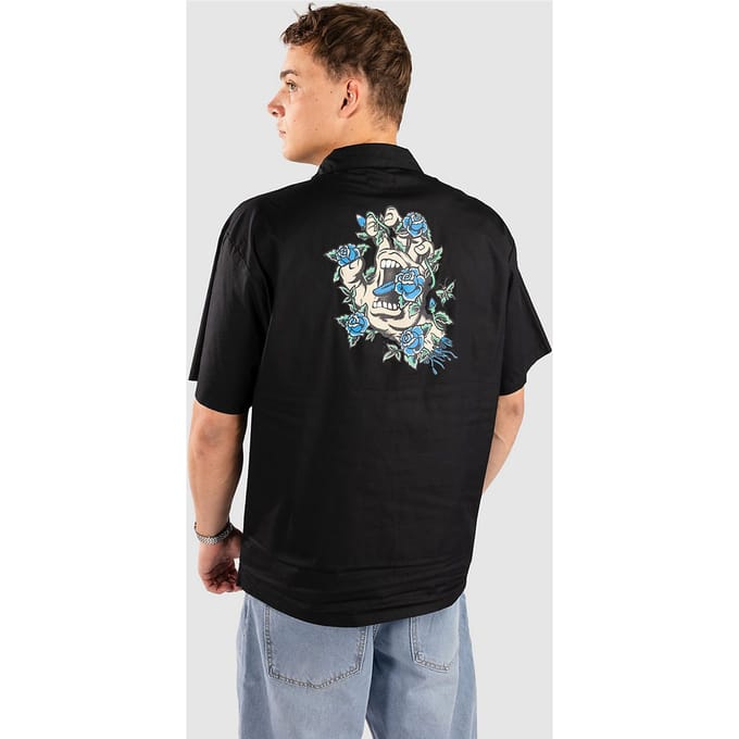 Santa Cruz Screaming Rose Flash Shirt zwart