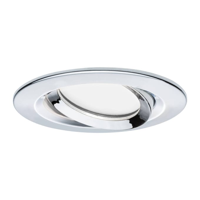 Paulmann Nova Plus Inbouwlamp voor badkamer Set van 3 stuks LED LED 20.4 W IP65 Chroom