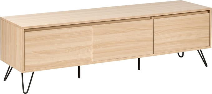 CARDIGAN - TV-meubel - Lichtbruin - Vezelplaat
