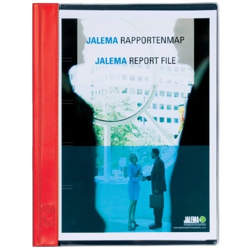 Rapportenmap Jalema A4 met snelhechter rood - 10 stuks