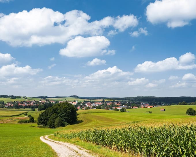 Fotobehang Bayrische Idylle - Meerkleurig - 2,80m X 350cm
