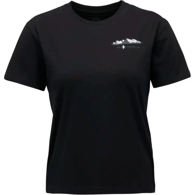 Dames-T-shirt Black Diamond Mountainscape