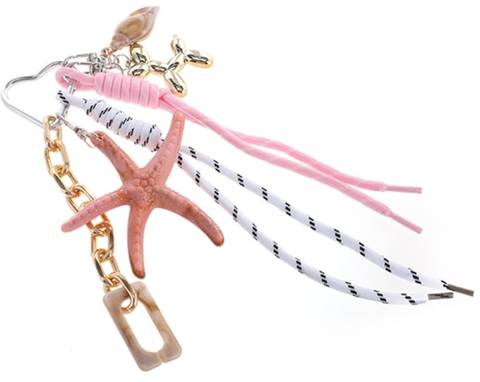 Vintage pink Beach sleutelhanger OLK15819