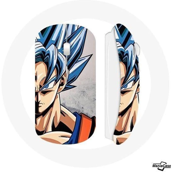 Souris Sans Fil Anime Dragon Ball Goku Cheveux bleu