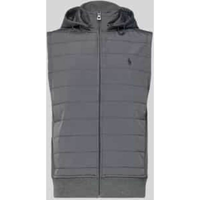 Regular Fit gewatteerd vest van katoenmix