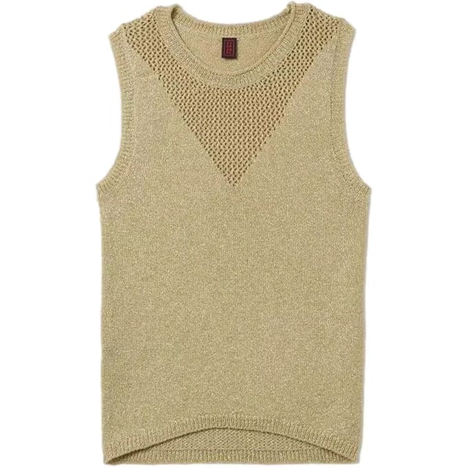 Lurex Ajouré Tanktop Dama Stefanel