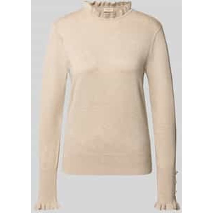 Regular fit shirt met lange mouwen van viscosemix, model 'Katie'