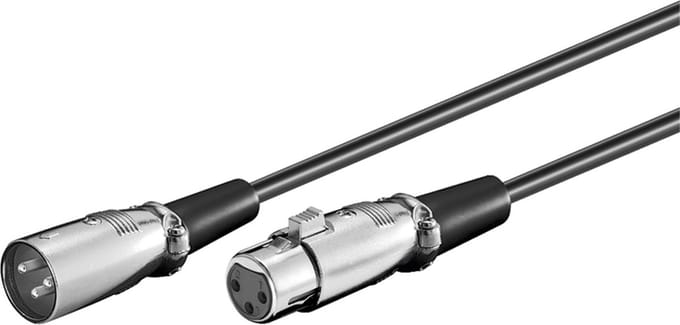 Pro XLR 3pins Cable - Black - 6m