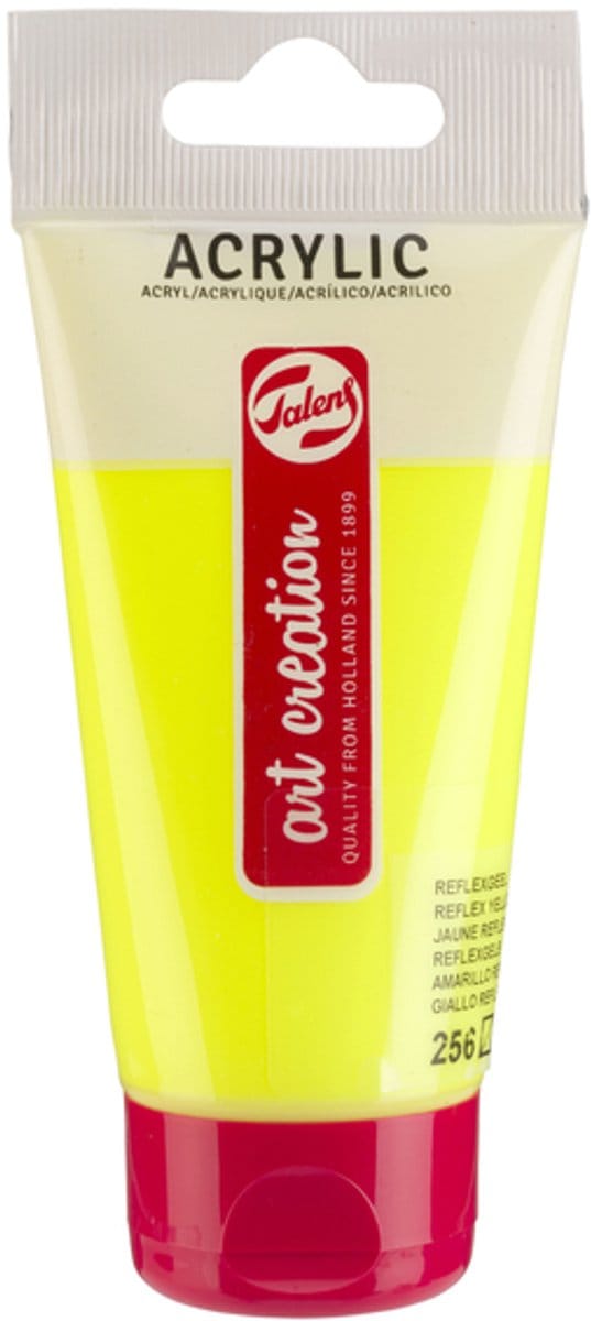 Acrylverf tac 256 reflexgeel tube 75ml | 3 stuks