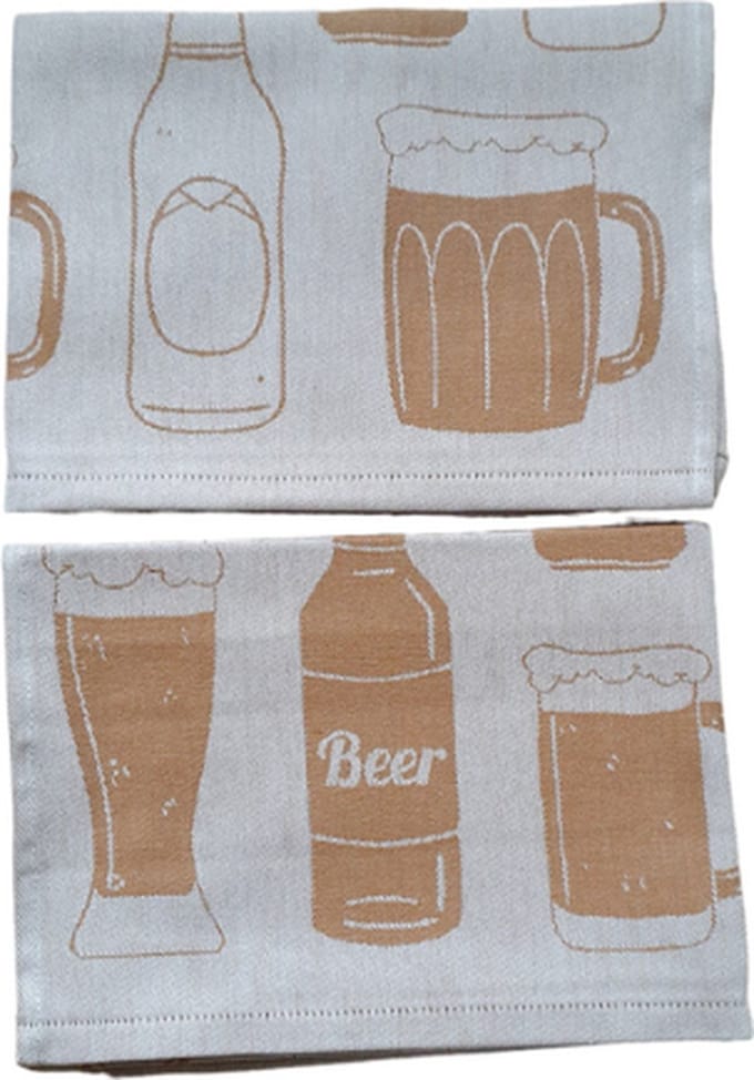 Lasa Home Theedoek Beer oker geel bruin
