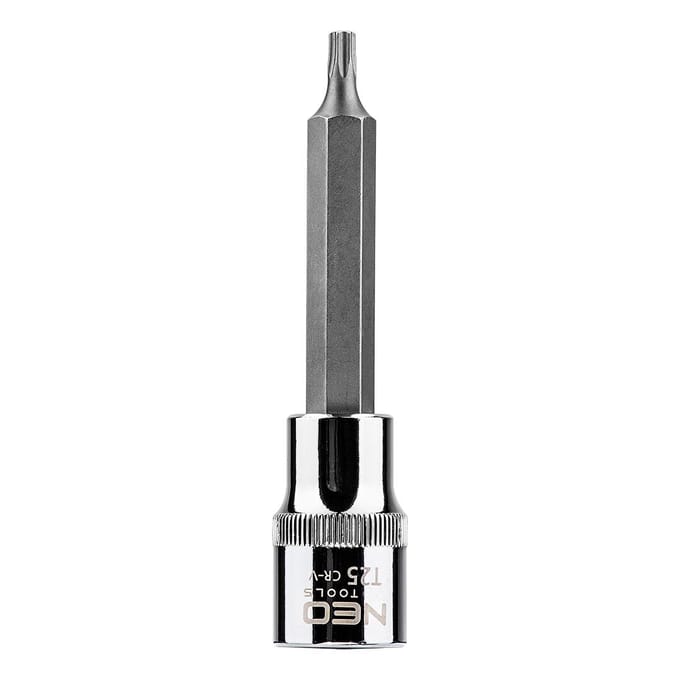 NEO - Torx Dop - T25 - 100mm - Chroom-Vanadium Staal