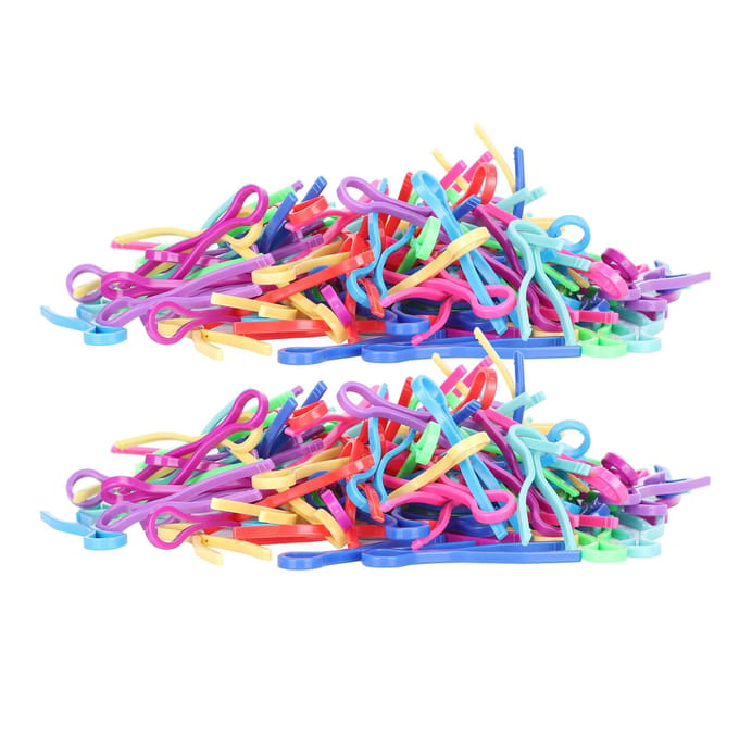 Lot de 120 pinces à fil en plastique pour canette, accessoires de broderie blue