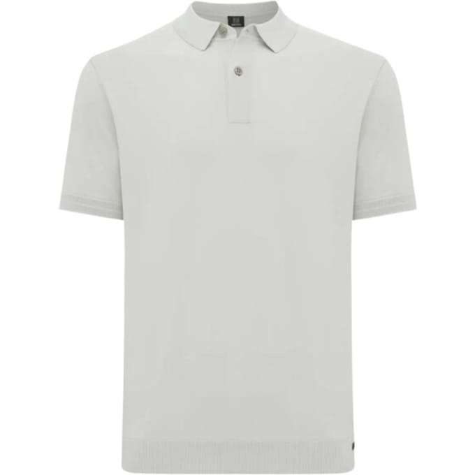 Genti Polo 2 Buttons Ss Polos Lichtgroen K4122-1260