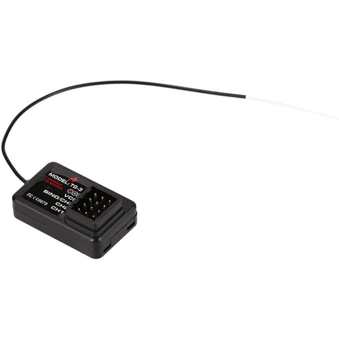 GoolRC TG-3 2.4G 3CH RC Auto Boot Ontvanger voor GoolRC TG3 AUSTAR AX5S Zender 1pcs zwart