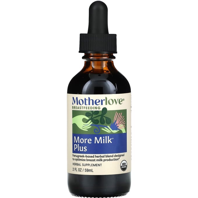 Moederliefde, Borstvoeding, Meer Plus Melk, 2 fl oz (59 ml)