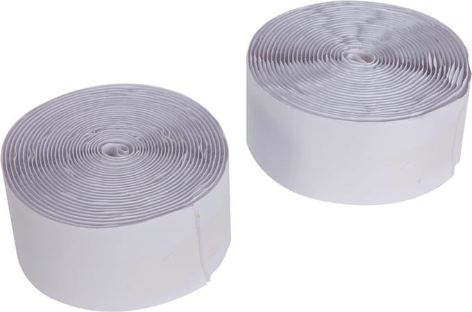 Fixman Zelfklevend klittenband - 50 mm breed - 5 meter lang - wit - 2 rollen