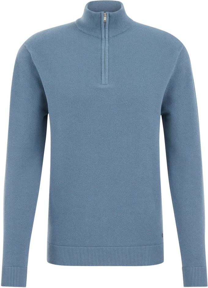 WE Fashion Heren Regular fit trui met rits