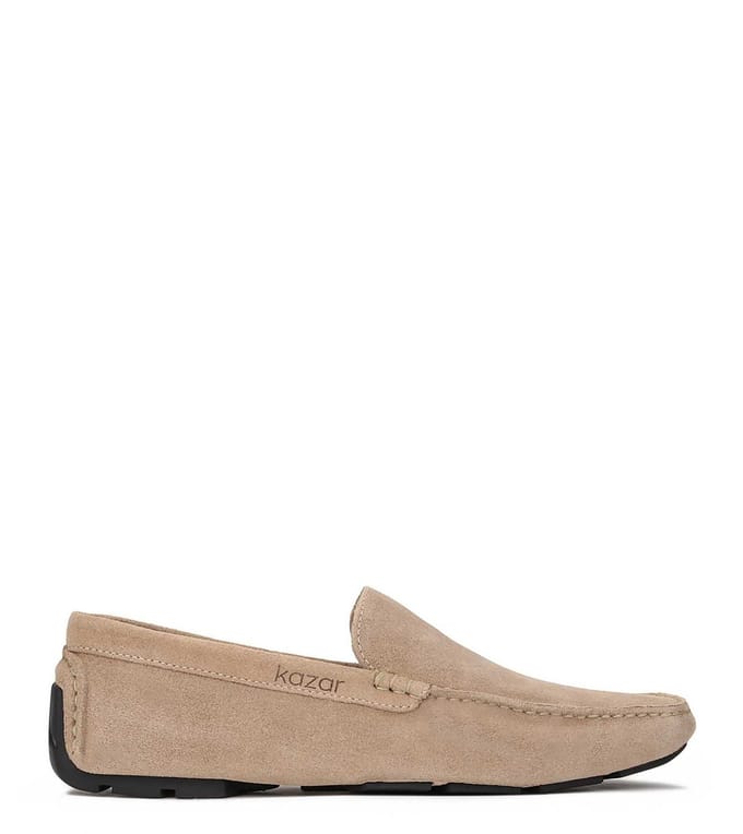 Beige instappers voor heren