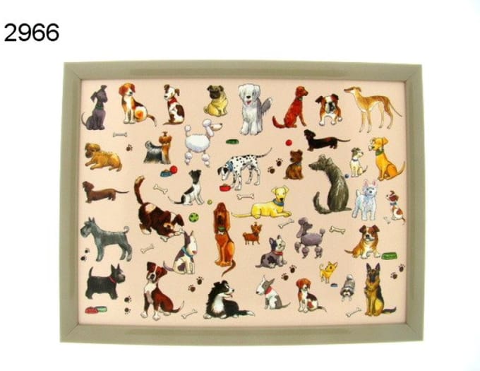 Lesser & Pavey Schootkussen honden - 39,5 x 29,5 cm - stevig blad