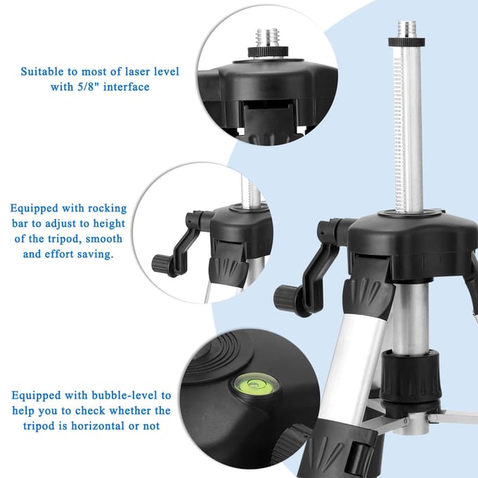 KKmoon Multifunctioneel LCD-scherm 16 lijnen Laserniveautool Verticale horizontale lijn 3 graden EU Plug veelkleurig