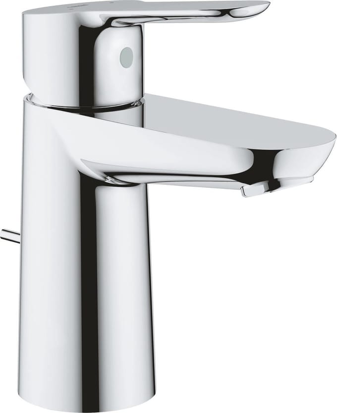 GROHE BauEdge Wastafelkraan - met EcoJoy® - met trekwaste - chroom