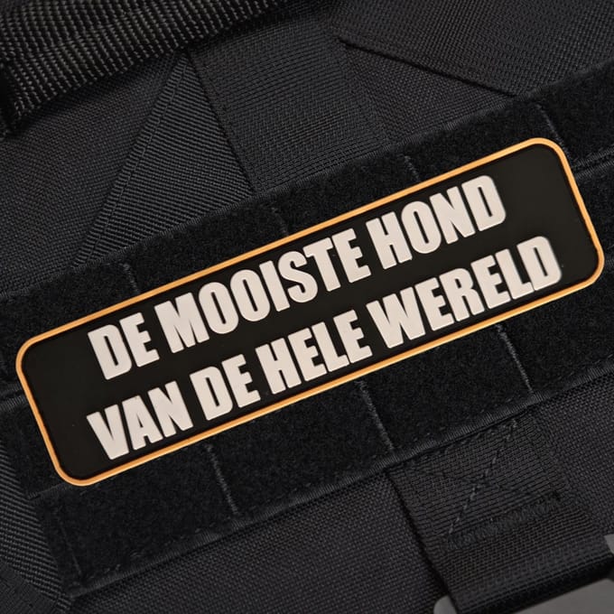 Always Prepared® De mooiste hond patch klittenband - 2 stuks - Geschikt voor hondentuigen