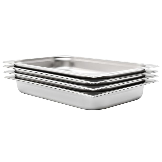 vidaXL - Gastronormbakken - 4 - st - GN - 1/1 - 65 - mm - roestvrij - staal