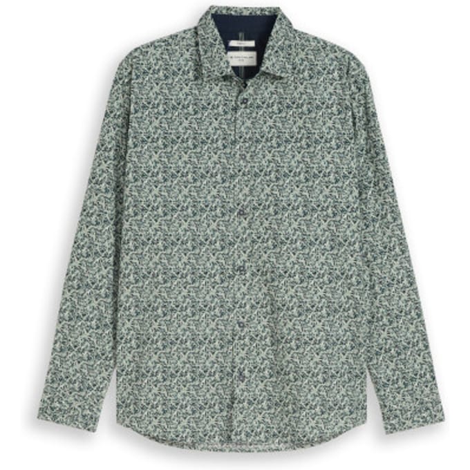 Tom Tailor - Lange mouw overhemd - Mannen - 3XL - Groen - Katoen - 1049580