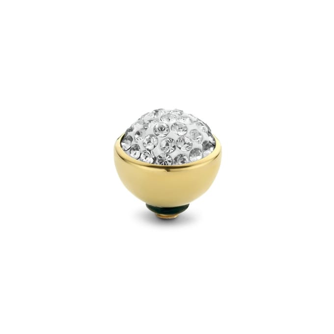 Melano Twisted Shiny Steentje Crystal | Goud