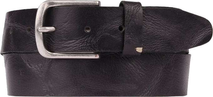 Presly & Sun Heren - Leren riem - Zwart - 90cm