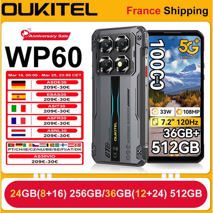 http://s.click.aliexpress.com/deep_link.htm?aff_short_key=_oCs875q&af=!!!id!!!&dp=!!!awc!!!&cn=116259&Afref=!!!sitename!!!&dl_target_url=OUKITEL+WP60+7.2%22+HD%2B+120Hz-scherm+Smartphone+36+GB+%2812+%2B+24%29+RAM+512+GB+ROM+MTK+7025+5G+10000+mAh+robuuste+telefoon+108+MP+Android+15+NFC