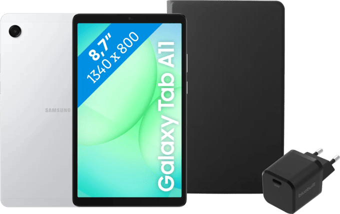 Samsung Galaxy Tab A11 8,7 inch 64GB Wifi Zilver + Basis Accessoirepakket