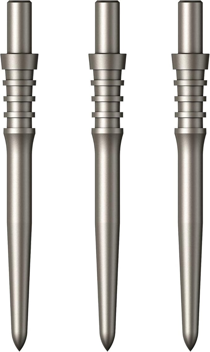 Dartpunten - Reservepunten - Darts Spelen - Titan Pro Grip - 28mm - Zilver