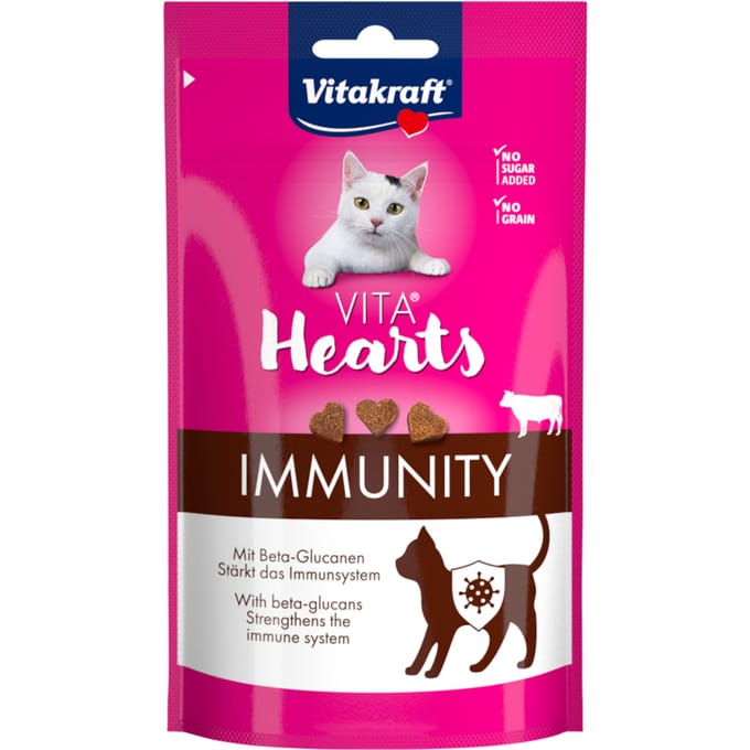 Vitakraft Vita Hearts Immunity Rund 40 gr - Kattensnack