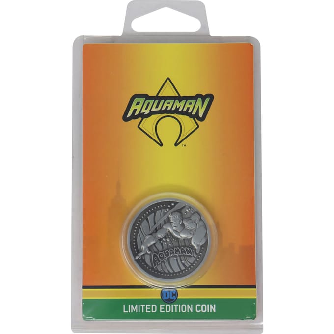 Fanattik Aquaman DC Comics Limited Edition Collectible Coin