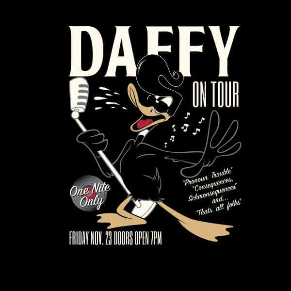 Looney Tunes Daffy Concert Trui - Zwart - L